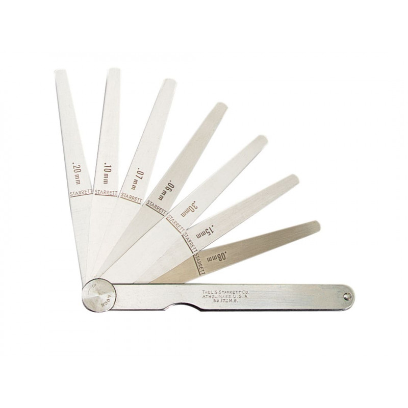 Starrett BU757 173MA Feeler Gauge 13 Piece Set 0.03-0.5mm Starrett BU757 173MA Feeler Gauge 13 Piece Set 0.03-0.5mm