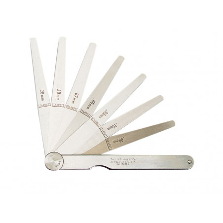 Starrett BU757 173MA Feeler Gauge 13 Piece Set 0.03-0.5mm