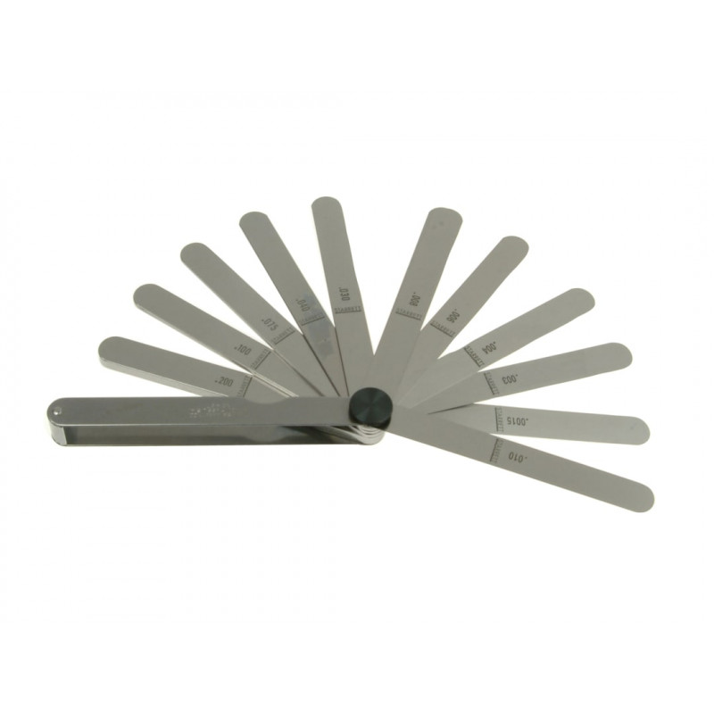 Starrett CX572 467 Feeler Gauge 13 Piece Set 0.0015-0.200in Starrett CX572 467 Feeler Gauge 13 Piece Set 0.0015-0.200in