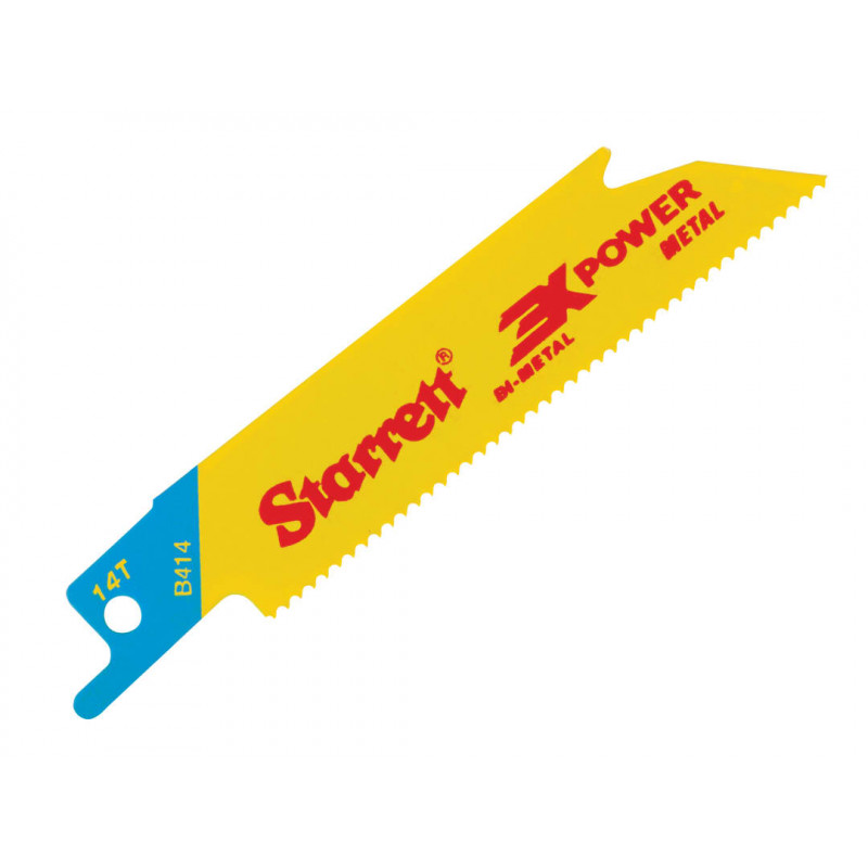 Starrett B414-5 Bi-Metal Reciprocating Blade, Metal Straight 100mm 14 TPI (Pack 5) Starrett B414-5 Bi-Metal Reciprocating Blade, Metal Straight 100mm 14 TPI (Pack 5)