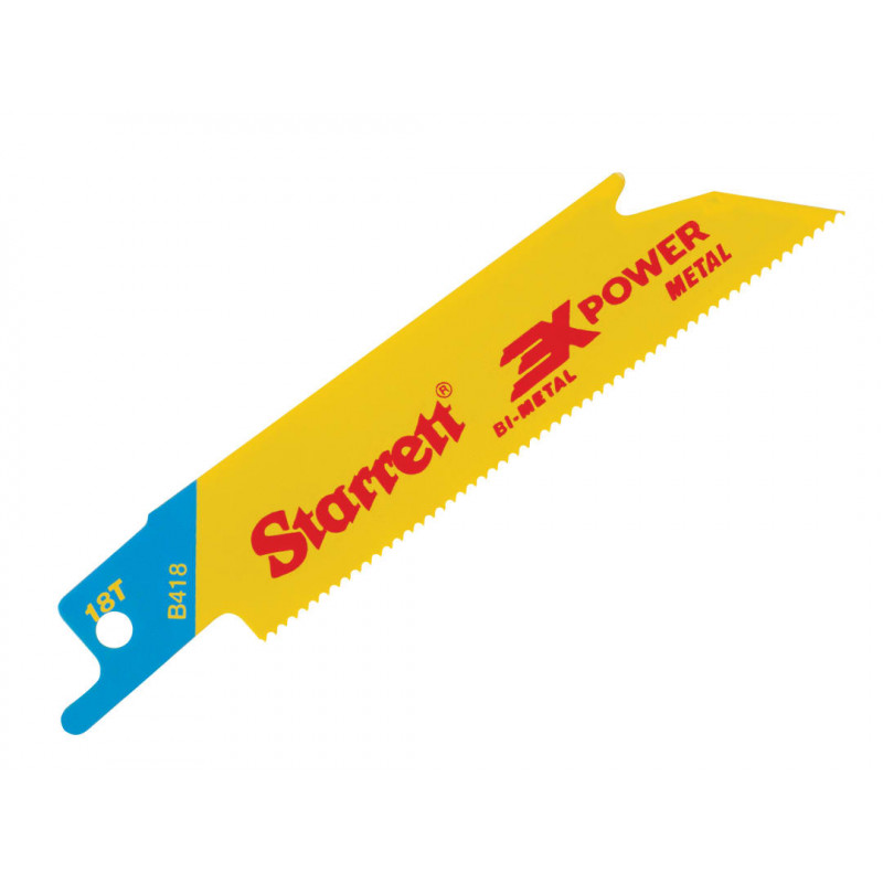 Starrett B418-5 Bi-Metal Reciprocating Blade, Metal Straight 100mm 18 TPI (Pack 5) Starrett B418-5 Bi-Metal Reciprocating Blade, Metal Straight 100mm 18 TPI (Pack 5)