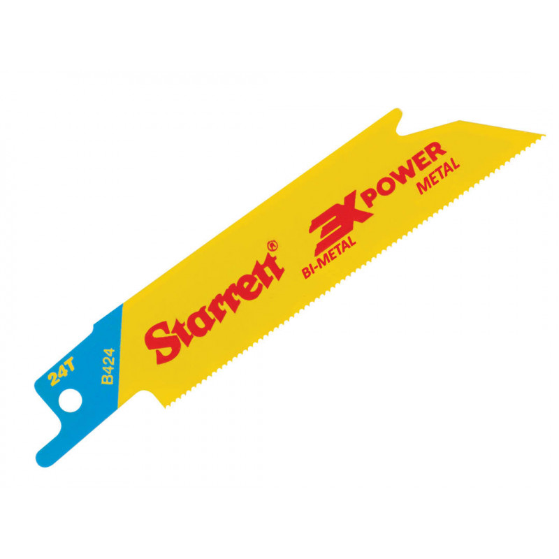 Starrett B424-5 Bi-Metal Reciprocating Blade, Metal Straight 100mm 24 TPI (Pack 5) Starrett B424-5 Bi-Metal Reciprocating Blade, Metal Straight 100mm 24 TPI (Pack 5)