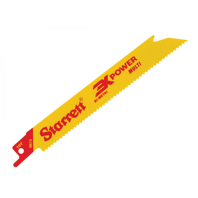 Starrett B610-5 B6105-5 Bi-Metal Reciprocating Blade, Straight 152mm 10 TPI (Pack 5) Starrett B610-5 B6105-5 Bi-Metal Reciprocating Blade, Straight 152mm 10 TPI (Pack 5)