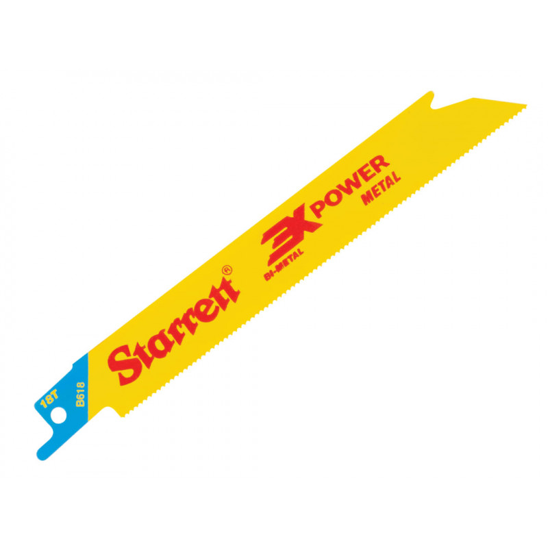 Starrett B618-5 Bi-Metal Reciprocating Blade, Metal Straight 152mm 18 TPI (Pack 5) Starrett B618-5 Bi-Metal Reciprocating Blade, Metal Straight 152mm 18 TPI (Pack 5)