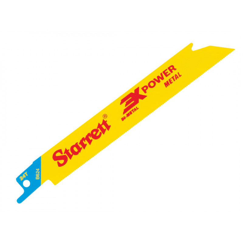 Starrett B624-5 Bi-Metal Reciprocating Blade, Metal Straight 152mm 24 TPI (Pack 5) Starrett B624-5 Bi-Metal Reciprocating Blade, Metal Straight 152mm 24 TPI (Pack 5)