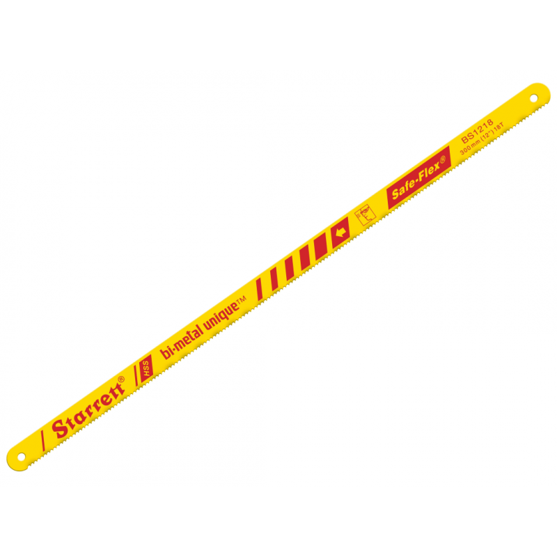 Starrett AV767/BS1224 Bi-Metal Unique Safe-Flex Hacksaw Blades 300mm (12in) x 24 TPI Box 50 Starrett AV767/BS1224 Bi-Metal Unique Safe-Flex Hacksaw Blades 300mm (12in) x 24 TPI Box 50