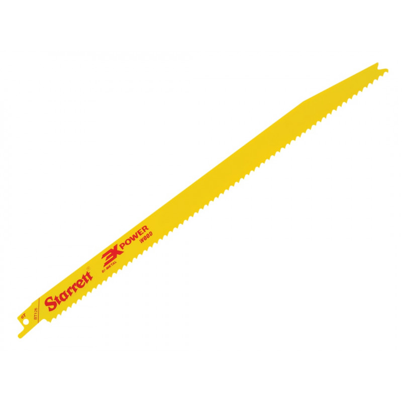 Starrett BT126-5 Bi-Metal Reciprocating Blade, Wood Tapered 300mm 6 TPI (Pack 5) Starrett BT126-5 Bi-Metal Reciprocating Blade, Wood Tapered 300mm 6 TPI (Pack 5)
