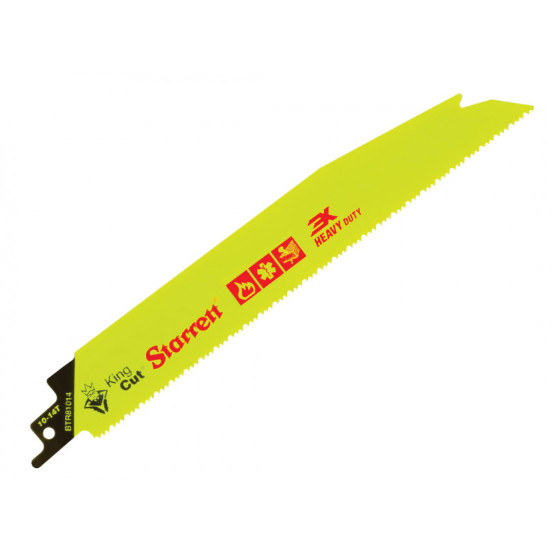Starrett BTR81014-5 Bi-Metal King Cut™ Demolition Blade 203mm 10-14 TPI (Pack 5) Starrett BTR81014-5 Bi-Metal King Cut™ Demolition Blade 203mm 10-14 TPI (Pack 5)