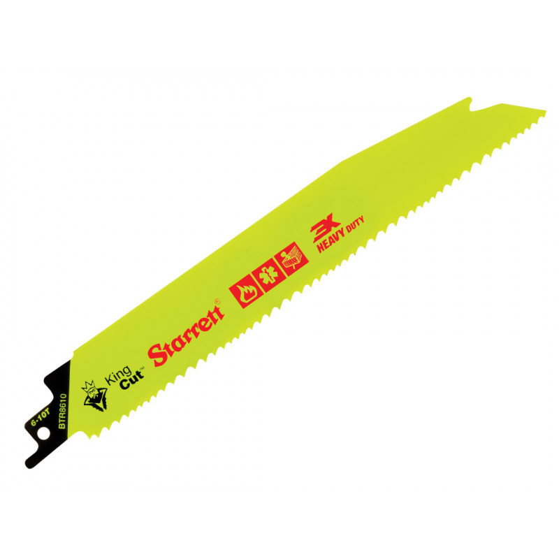 Starrett BTR8610-5 Bi-Metal King Cut™ Demolition Blade 203mm 6-10 TPI (Pack 5) Starrett BTR8610-5 Bi-Metal King Cut™ Demolition Blade 203mm 6-10 TPI (Pack 5)
