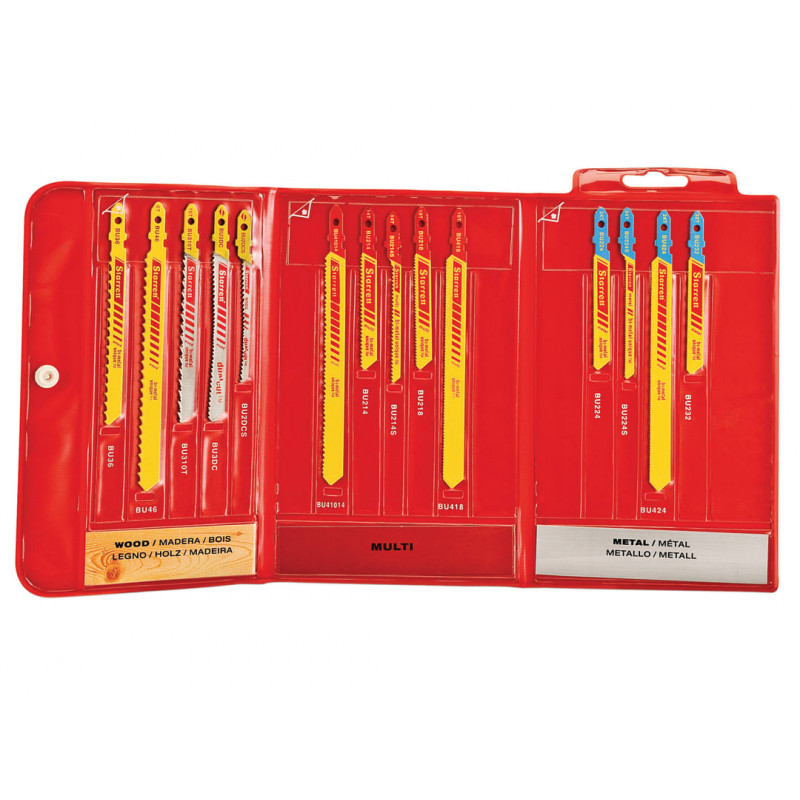 Starrett BU6 Jigsaw Blade Assortment Pack, 14 Piece