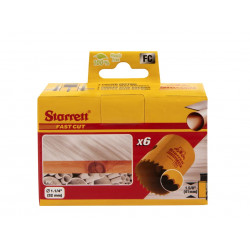 Starrett FCH0114-6 FCH0114 Fast Cut Bi-Metal Holesaw 32mm Bulk Pack of 6