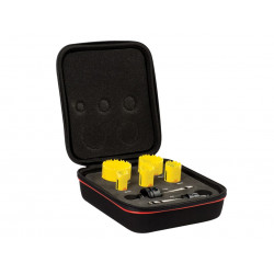 Starrett BF7006 KDC05021 Deep Cut Bi-Metal Electrician's Holesaw Kit, 7 Piece