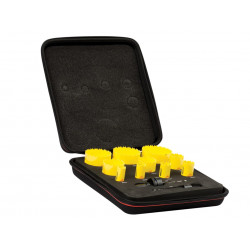 Starrett BF7009 KDC10021 Deep Cut Bi-Metal Deluxe Electrician's Holesaw Kit, 12 Piece