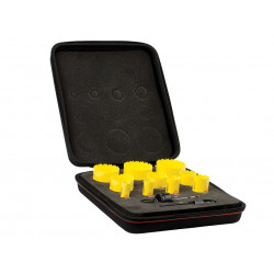 Starrett BF7015 KDC10022 Deep Cut Bi-Metal Deluxe Plumber's Holesaw Kit, 12 Piece