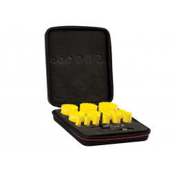 Starrett BF7024 KDC13021 Deep Cut Bi-Metal Universal Holesaw Kit, 15 Piece