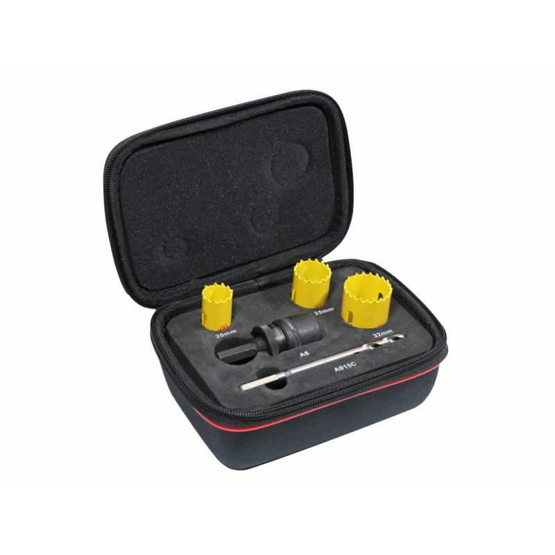 Starrett KFC03051 Kwik-Change Electrician's Holesaw Kit, 8 Piece Starrett KFC03051 Kwik-Change Electrician's Holesaw Kit, 8 Piece