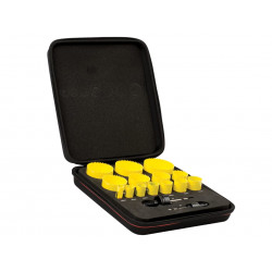 Starrett AX5427 KFC14021 Fast Cut Bi-Metal Universal Holesaw Kit, 16 Piece