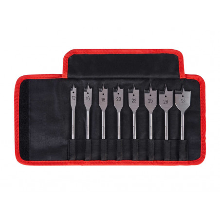 Starrett KFWDK08 Flat Wood Drill Bit Set, 8 Piece