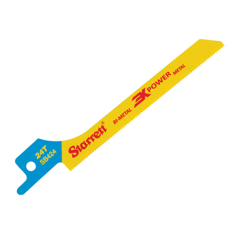 Starrett SB424-5 Bi-Metal Reciprocating Blade, Metal Scroll 100mm 24 TPI (Pack 5) Starrett SB424-5 Bi-Metal Reciprocating Blade, Metal Scroll 100mm 24 TPI (Pack 5)