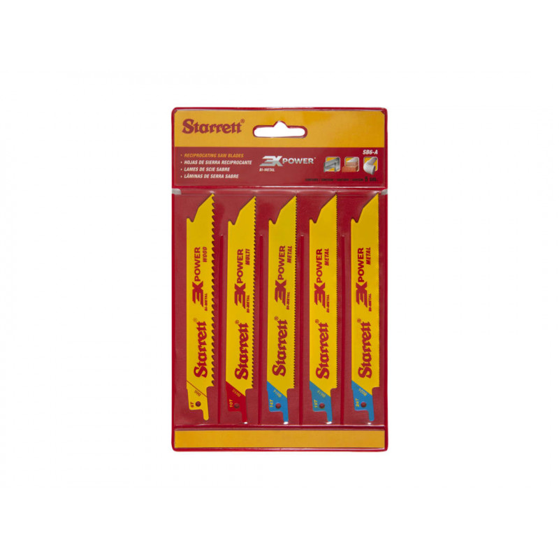 Starrett SB6-A Reciprocating Blade Kit (Pack 5) Starrett SB6-A Reciprocating Blade Kit (Pack 5)