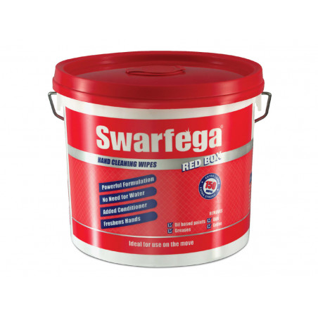 Swarfega® SRB150W Red Box® Heavy-Duty Trade Hand Wipes (150)
