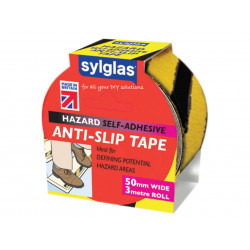 Sylglas SYL100001578 Anti-Slip Tape 50mm x 3m Black & Yellow Hazard