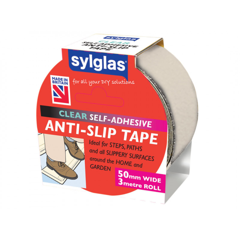Sylglas SYL100001577 Anti-Slip Tape 50mm x 3m Clear Sylglas SYL100001577 Anti-Slip Tape 50mm x 3m Clear