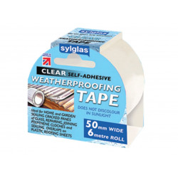Sylglas SYL100001571 Weatherproofing Tape 50mm x 6m Clear