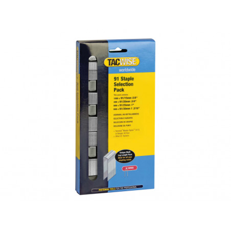 Tacwise 0204 91 Narrow Crown Staples Selection - Electric Tackers (Pack 2800)