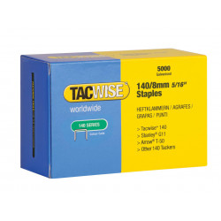 Tacwise 0341 140 Galvanised Staples 8mm (Pack 5000)