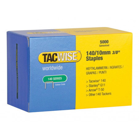 Tacwise 0342 140 Galvanised Staples 10mm (Pack 5000)