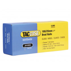 Tacwise 0396 18 Gauge 25mm Brad Nails (Pack 5000)