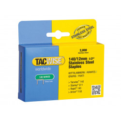 Tacwise 1220 140 Stainless Steel Staples 12mm (Pack 2000)