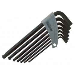 Teng 1474 Imperial Ball Point Hexagon Key Set, 7 Piece (1/8-3/8in)