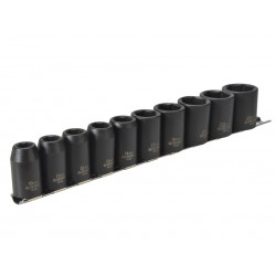 Teng 9121 1/2in Drive Impact Socket Set, 10 Piece