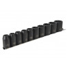 Teng 9121 1/2in Drive Impact Socket Set, 10 Piece