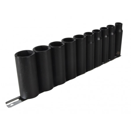 Teng 9126 1/2in Drive Deep Impact Socket Set, 10 Piece