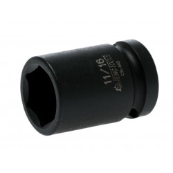 Teng 920122 Impact Socket Hexagon 6-Point 1/2in Drive 11/16in