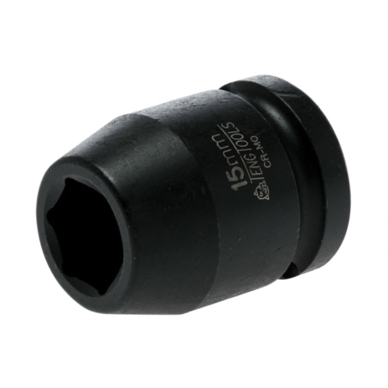 Teng 920515N Impact Socket Hexagon 6-Point 1/2in Drive 15mm Teng 920515N Impact Socket Hexagon 6-Point 1/2in Drive 15mm