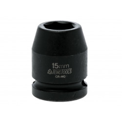 Teng 920515N Impact Socket Hexagon 6-Point 1/2in Drive 15mm