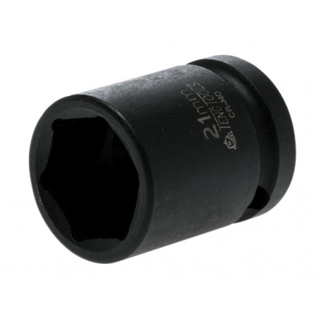 Teng 920521N1 Impact Socket Hexagon 6-Point 1/2in Drive 21mm