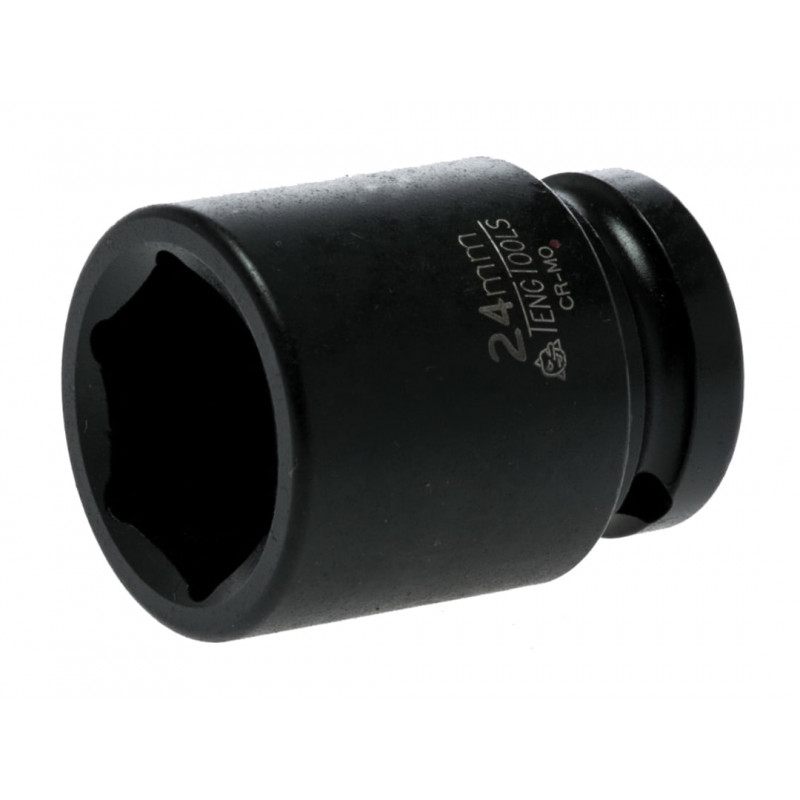 Teng 920524N Impact Socket Hexagon 6-Point 1/2in Drive 24mm Teng 920524N Impact Socket Hexagon 6-Point 1/2in Drive 24mm