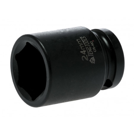 Teng 920524N Impact Socket Hexagon 6-Point 1/2in Drive 24mm