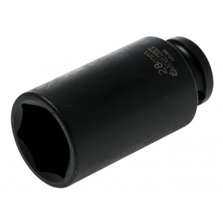 Teng 920628N Deep Impact Socket Hexagon 6-Point 1/2in Drive 28mm