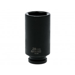 Teng 920628N Deep Impact Socket Hexagon 6-Point 1/2in Drive 28mm