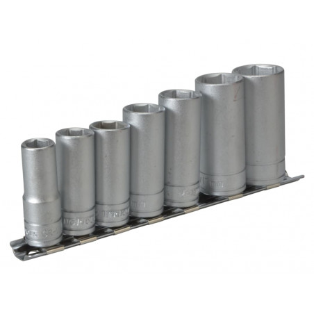 Teng M3807 Socket Clip Rail Set of 7 Metric 3/8in Drive
