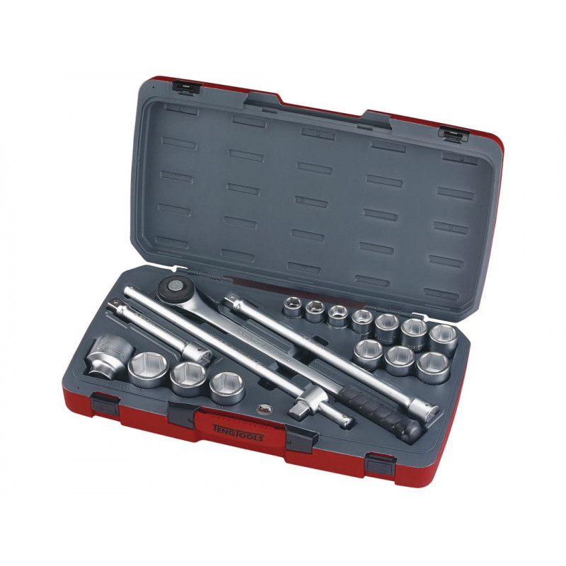 Teng T3418-6 Socket Set of 18 Metric 3/4in Drive Teng T3418-6 Socket Set of 18 Metric 3/4in Drive