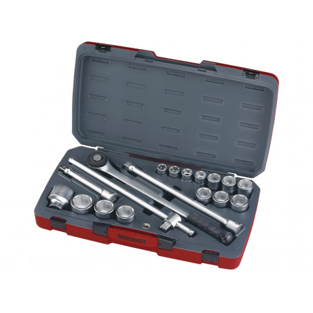 Teng T3418-6 Socket Set of 18 Metric 3/4in Drive