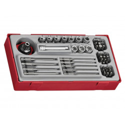 Teng TT1448 1/4in Socket & Bit Set, 48 Piece