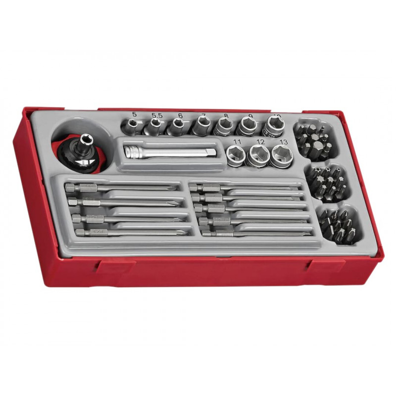 Teng TT1448 1/4in Socket & Bit Set, 48 Piece Teng TT1448 1/4in Socket & Bit Set, 48 Piece